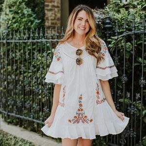 White Boho Dress